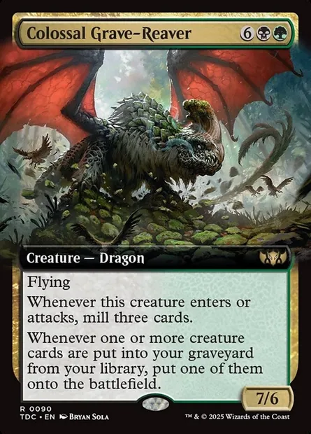Colossal Grave-Reaver, Magic card TDC 90 — Tarkir: Dragonstorm Commander set