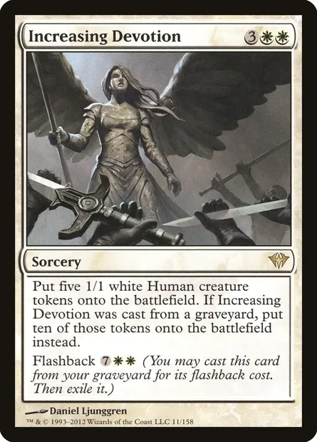 Increasing Devotion, Magic card DKA 11 — Dark Ascension set