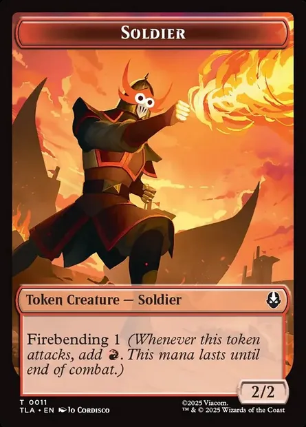 Soldier, Magic card TTLA 11 — Avatar: The Last Airbender Tokens set