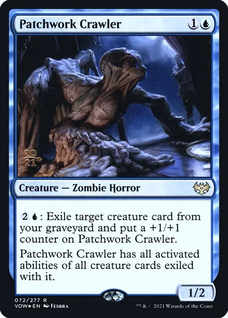 Rampeur en patchwork, carte Magic PVOW 72s — extension Innistrad: Crimson Vow Promos