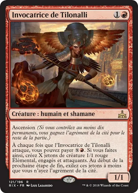 Invocatrice de Tilonalli, carte Magic RIX 121 — extension Les combattants d'Ixalan