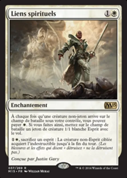 Liens spirituels, carte Magic M15 37 — extension Magic 2015