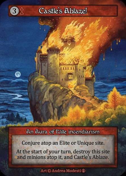 Castle's Ablaze!, Sorcery card ATH 153 — Arthurian Legends set