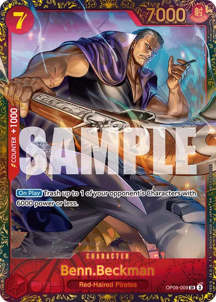 Benn.Beckman, One Piece card OP09-009 — EMPERORS IN THE NEW WORLD set