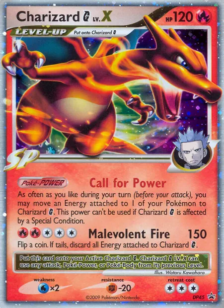 Charizard G, Pokémon card DP 45 — DP Black Star Promos set