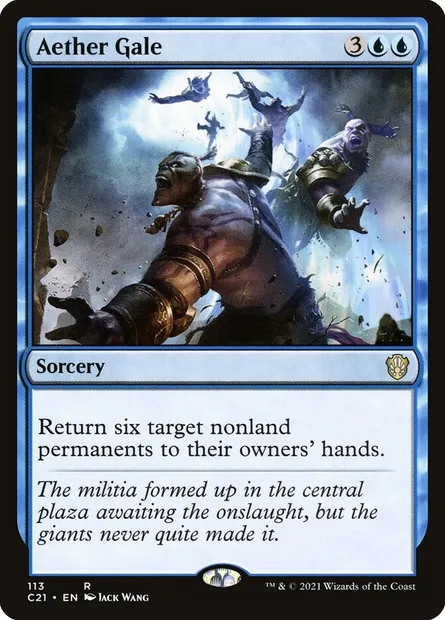 Aether Gale, Magic card C21 113 — Commander 2021 set