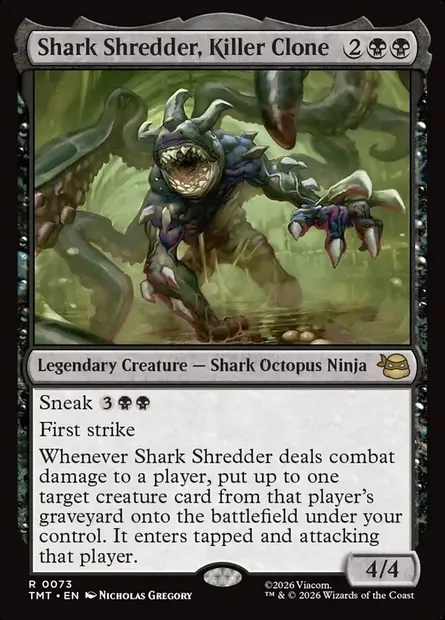 Shark Shredder, Killer Clone, Magic card TMT 73 — Teenage Mutant Ninja Turtles set