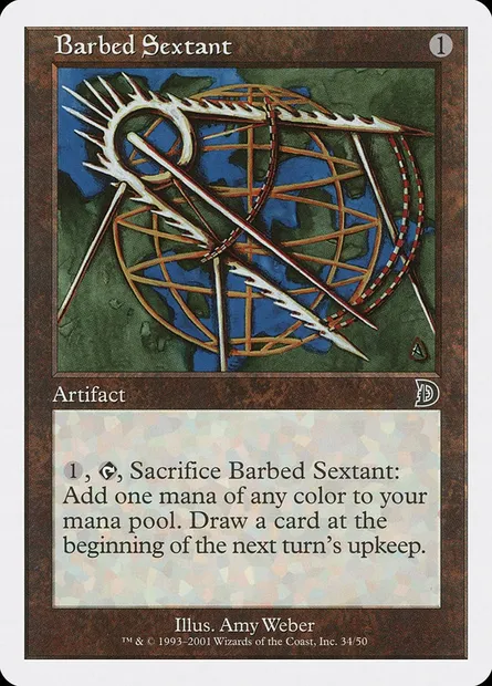 Barbed Sextant, Magic card DKM 34 — Deckmasters set