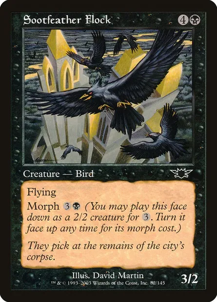 Sootfeather Flock, Magic card LGN 82 — Legions set