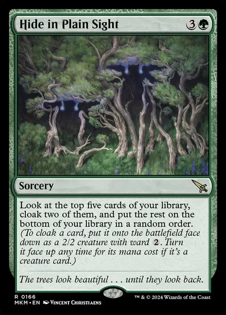 Hide in Plain Sight, Magic card MKM 166 — Murders at Karlov Manor set