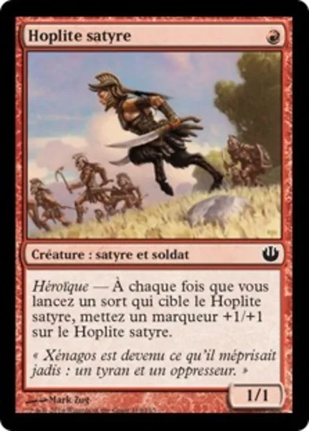 Hoplite satyre, carte Magic JOU 110 — extension Incursion dans Nyx