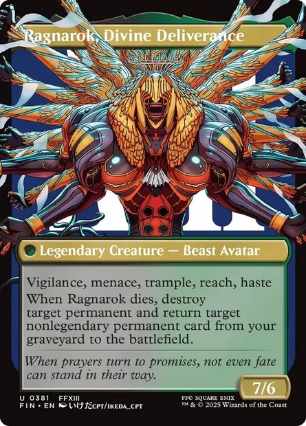 Ragnarok, Divine Deliverance, Magic card FIN 381b — Final Fantasy set