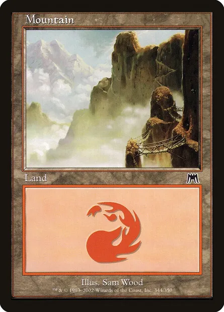 Mountain, Magic card ONS 344 — Onslaught set