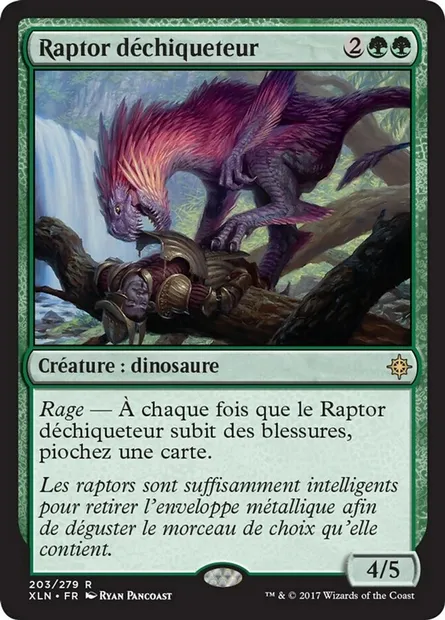 Raptor déchiqueteur, carte Magic XLN 203 — extension Ixalan
