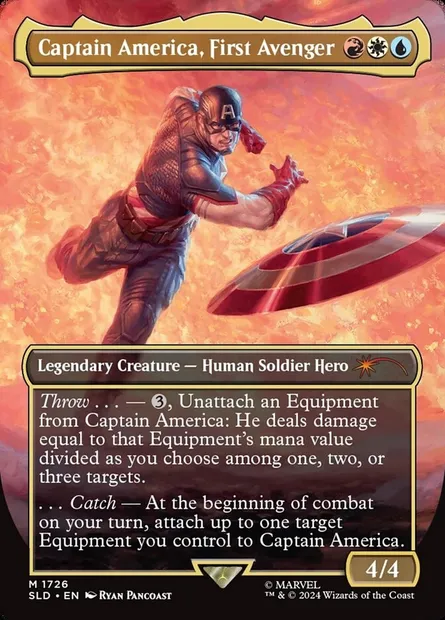 Captain America, First Avenger, carte Magic SLD 1726 — extension Secret Lair Drop