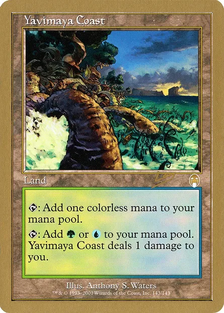 Yavimaya Coast, Magic card WC02 rl143 — World Championship Decks 2002 set