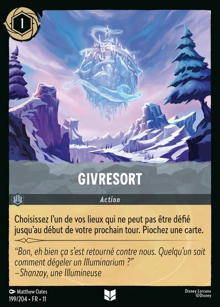 Givresort, carte Disney Lorcana CH11-199 — extension Givresort