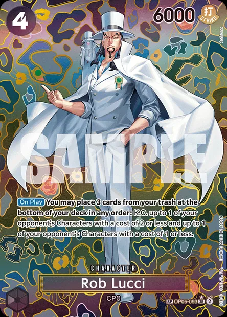 Rob Lucci, carte One Piece OP05-093 — extension AWAKENING OF THE NEW ERA