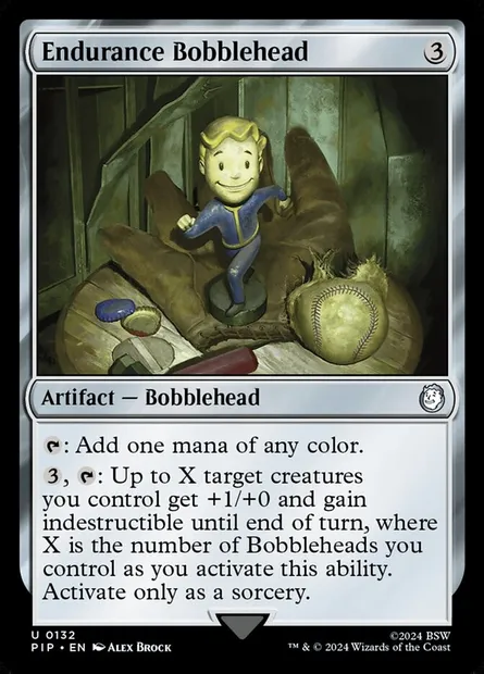 Endurance Bobblehead, Magic card PIP 132 — Fallout set
