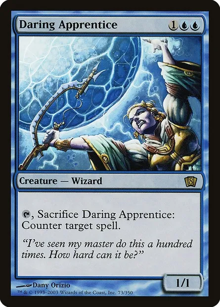 Daring Apprentice, Magic card 8ED 73★ — Eighth Edition set
