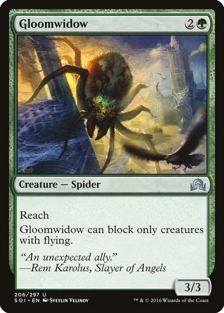 Gloomwidow, Magic card SOI 206 — Shadows over Innistrad set