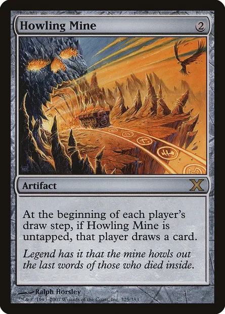 Howling Mine, Magic card 10E 325 — Tenth Edition set