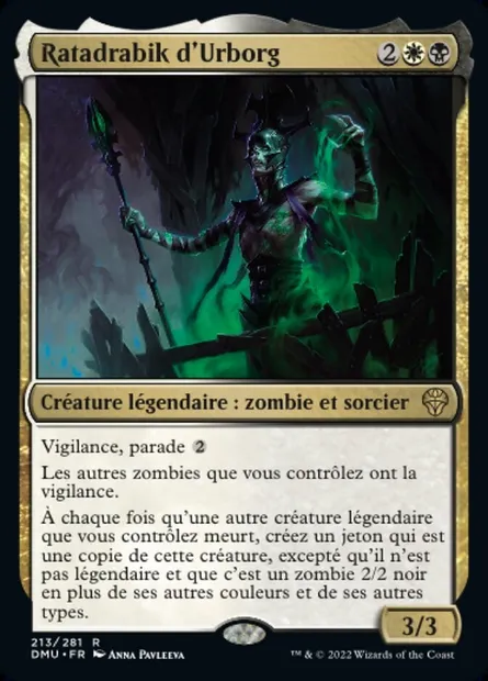 Ratadrabik d'Urborg, carte Magic DMU 213 — extension Dominaria Uni