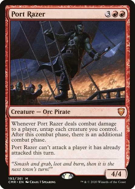 Port Razer, Magic card CMR 193 — Commander Legends set