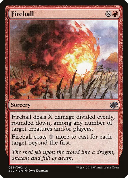 Boule de feu, carte Magic JVC 56 — extension Duel Decks Anthology: Jace vs. Chandra