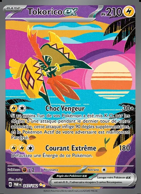 Tokorico-ex, carte Pokémon PAR 247 — extension Faille Paradoxe