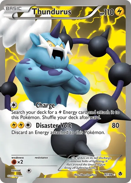 Thundurus, Pokémon card EPO 97 — Emerging Powers set