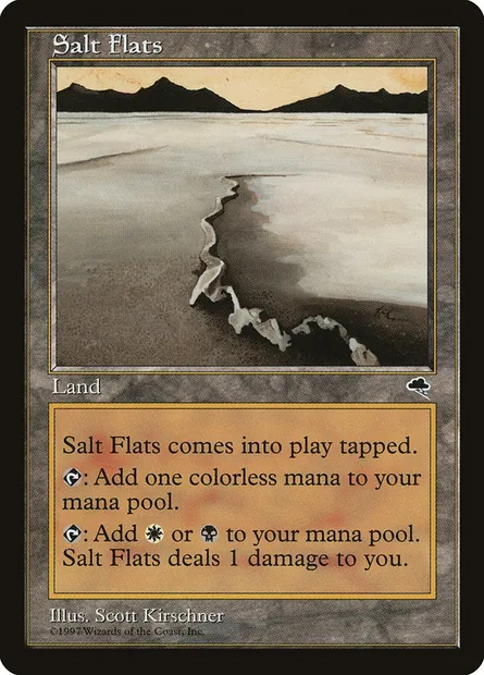 Salt Flats, Magic card TMP 324 — Tempest set