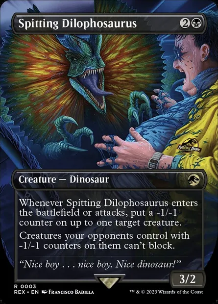 Spitting Dilophosaurus, Magic card REX 3 — Jurassic World Collection set