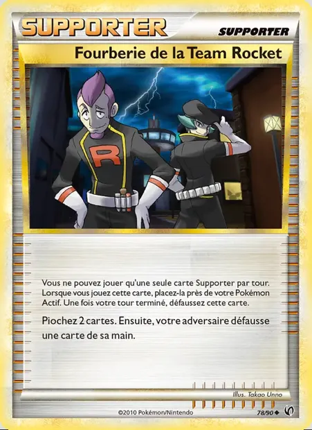 Fourberie de la Team Rocket, carte Pokémon UD 78 — extension Indomptable