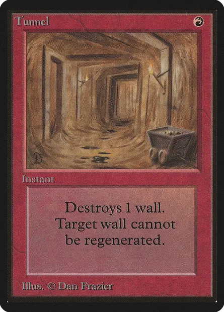 Tunnel, Magic card LEB 179 — Limited Edition Beta set