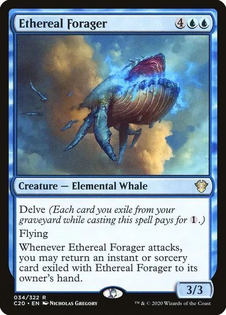 Ethereal Forager, Magic card C20 34 — Commander 2020 set