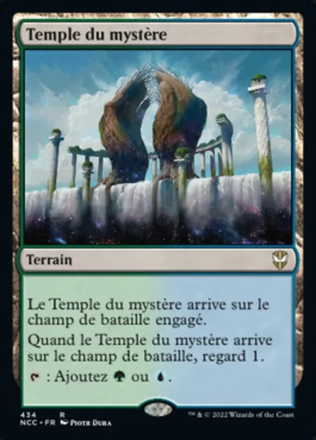 Temple du mystère, carte Magic NCC 434 — extension New Capenna Commander