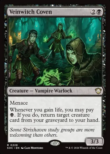 Veinwitch Coven, Magic card SOC 228 — Secrets of Strixhaven Commander set