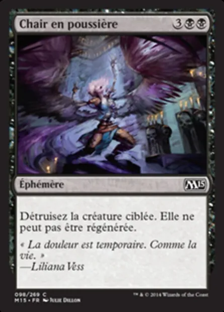 Chair en poussière, carte Magic M15 98 — extension Magic 2015