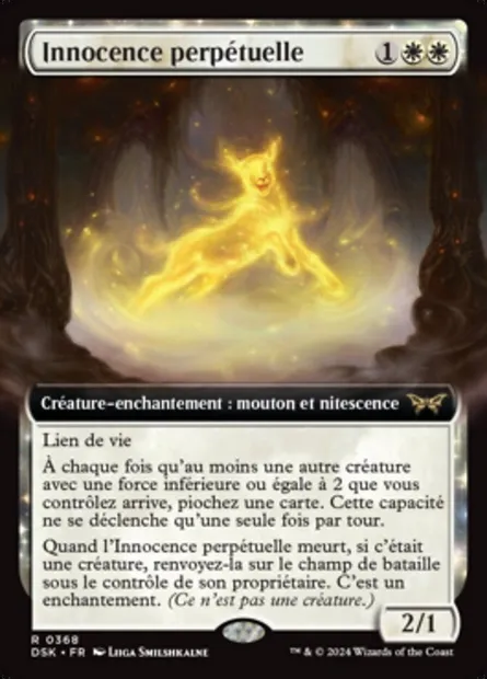 Innocence perpétuelle, carte Magic DSK 368 — extension Duskmourn: House of Horror