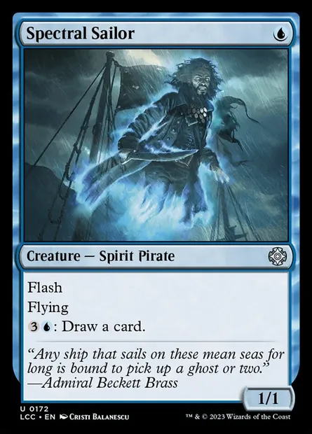 Spectral Sailor, Magic card LCC 172 — The Lost Caverns of Ixalan Commander set