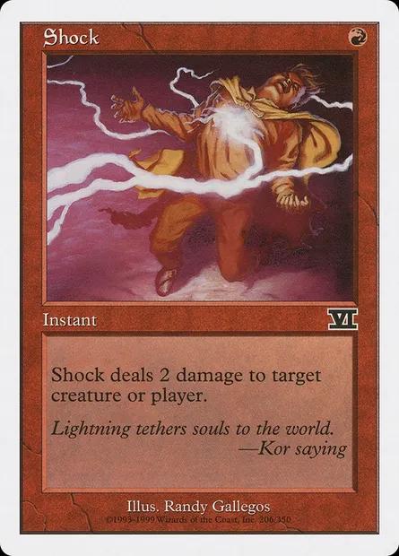 Shock, Magic card 6ED 206 — Classic Sixth Edition set