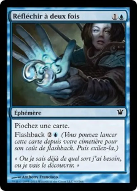 Réfléchir à deux fois, carte Magic ISD 83 — extension Innistrad