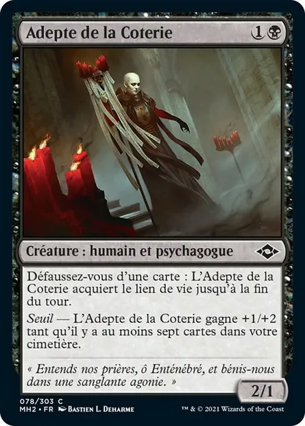 Adepte de la Coterie, carte Magic MH2 78 — extension Horizons du Modern 2