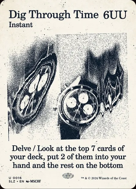 Dig Through Time, Magic card SLZ 16 — The Zeta Set set