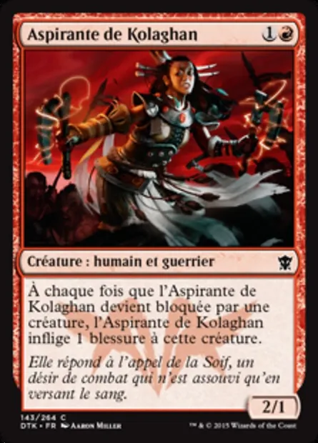 Aspirante de Kolaghan, carte Magic DTK 143 — extension Les Dragons de Tarkir