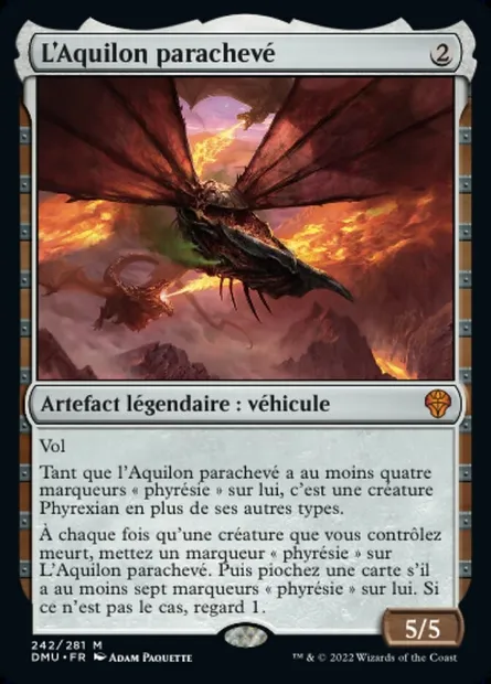 L'Aquilon parachevé, carte Magic DMU 242 — extension Dominaria Uni
