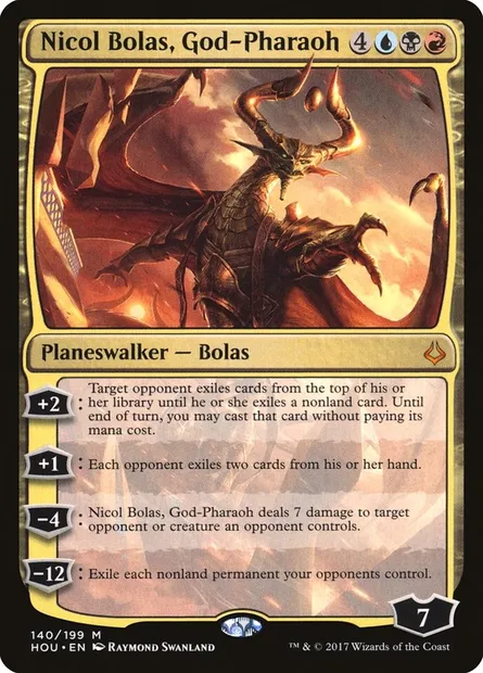 Nicol Bolas, God-Pharaoh, Magic card HOU 140 — Hour of Devastation set