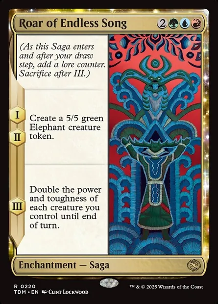 Roar of Endless Song, Magic card TDM 220 — Tarkir: Dragonstorm set