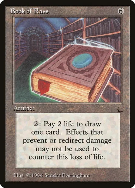 Book of Rass, Magic card DRK 98 — The Dark set